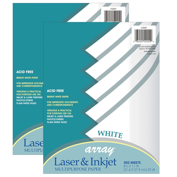 Multi-Purpose Paper, White, 8.5 x 11, PK1000